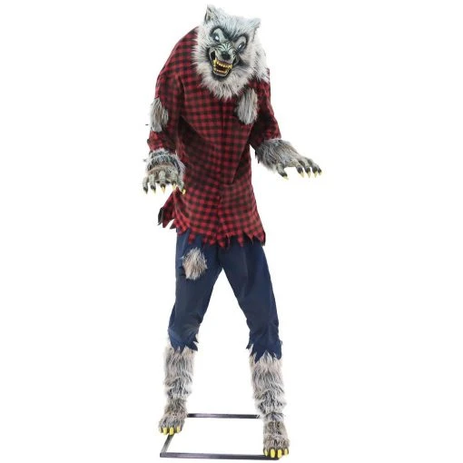 Home Accents Holiday 7 Ft. Animated Howling Werewolf With LifeEyes 5 Home Accents Holiday 7 Ft. Animated Howling Werewolf With LifeEyes